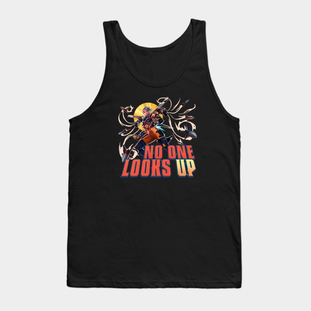 Valkyrie - No One Looks Up Tank Top by Paul Draw
